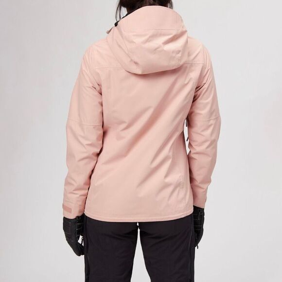 Stoic Full Zip Snowboarding Waterproof Blush Pink Women's Hooded Shell Jacket L - Picture 2 of 12